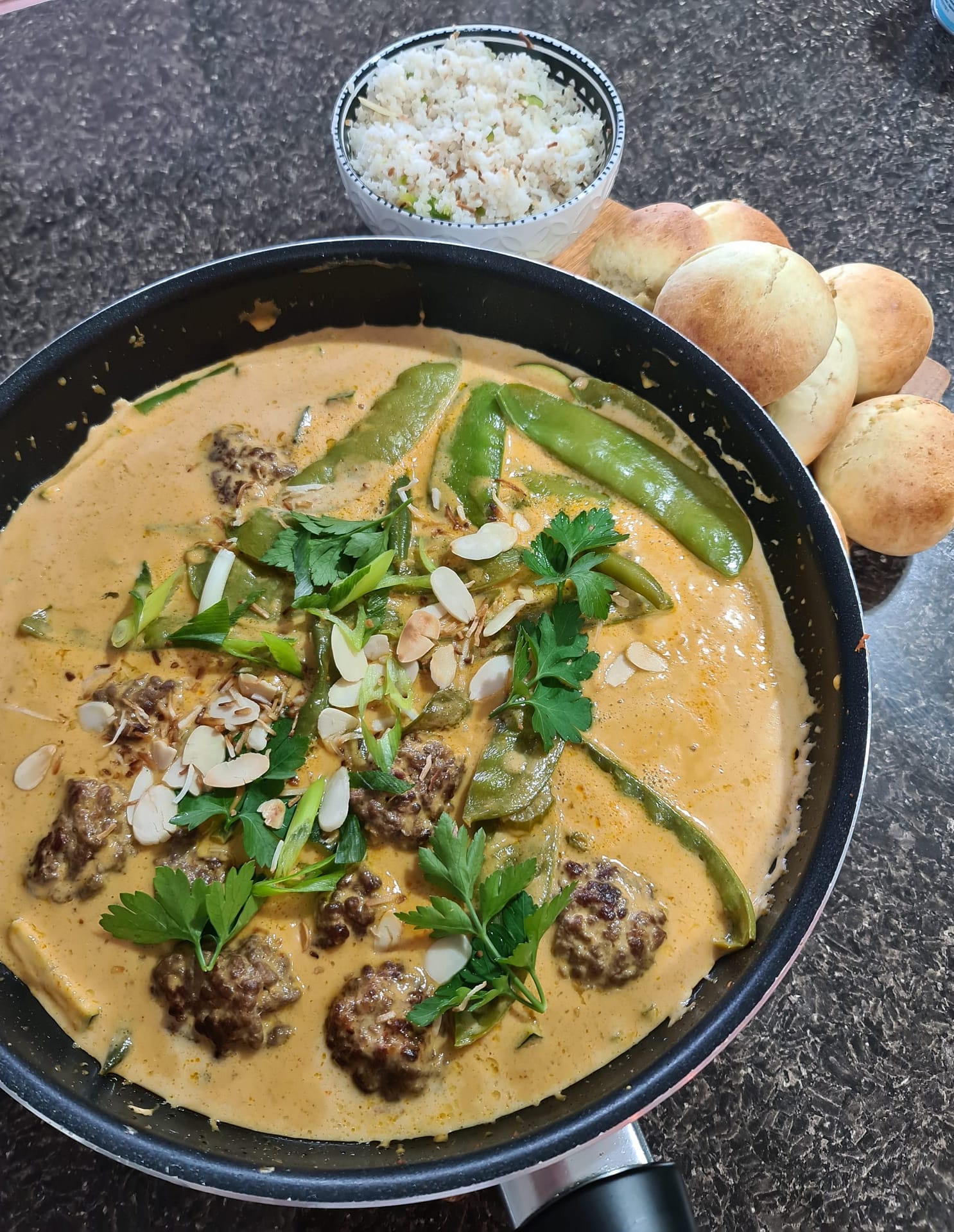 cambodian inspired beef meatball curry scaled