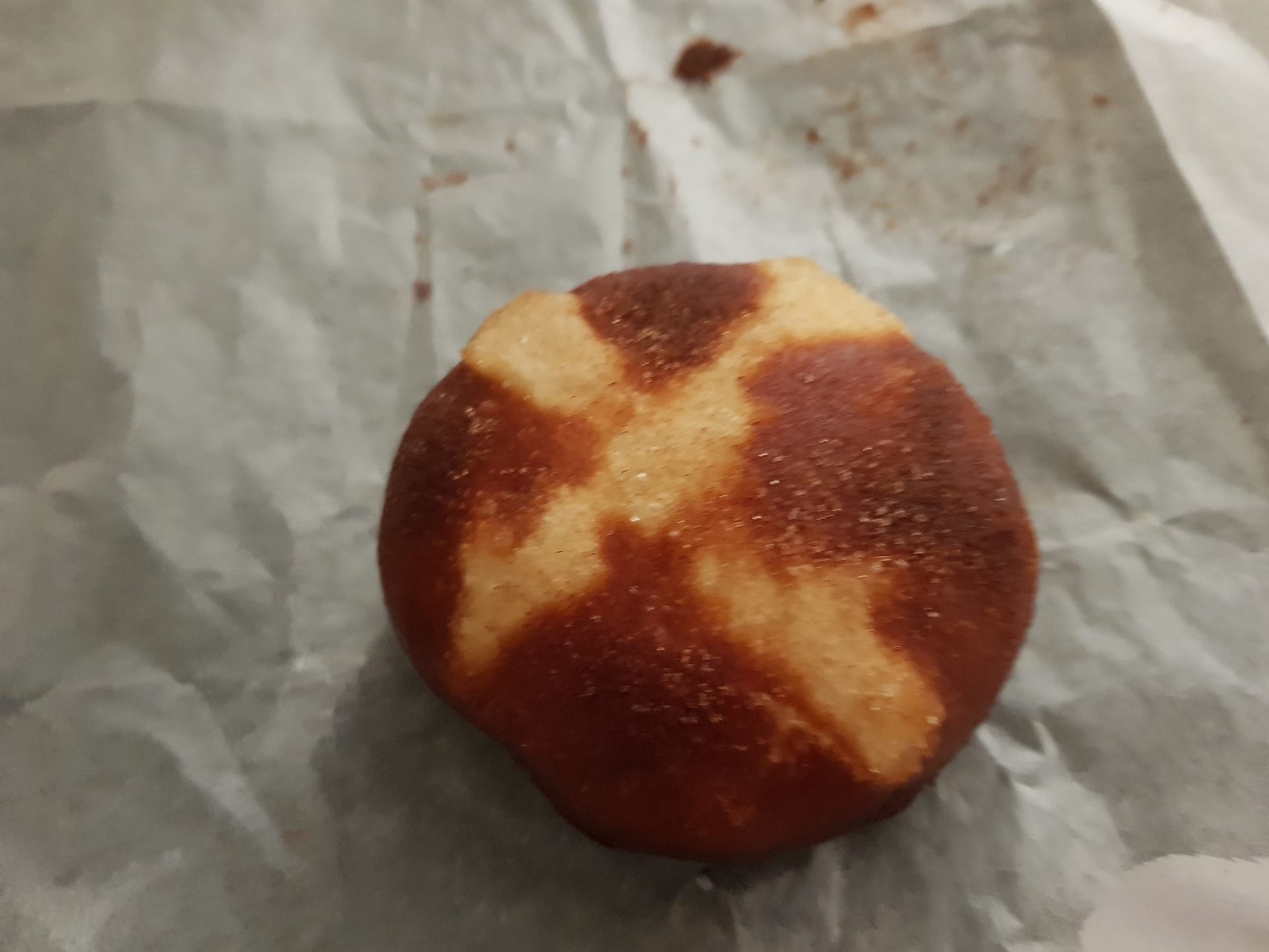 fried hotcross donut